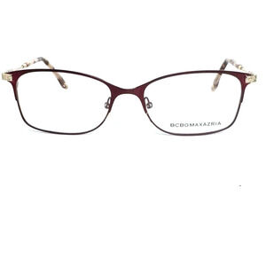 BCBGMAXAZRIA Anita Wine Womens Semi Cat Eye Full Rim Eyeglasses 52-16-130 H16520